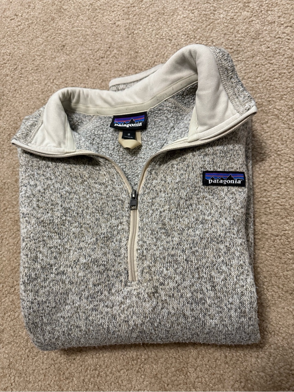 Patagonia Women’s Half-Zip Fleece Sweater - Heathered Cream